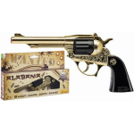 FORTI EROI - Pistola Western Oro Alabama Oro 8 Colpi