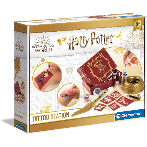 Giocheria La Bottega dei Giochi - Vendita giochi e giocattoli per tutte le  età - Clementoni Harry Potter-Magic Tattoo-Set, Laboratorio, Kit Tatuaggi  temporanei Tatoo Bambini, Clementoni, 18671