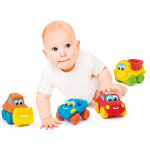 Clementoni 7012 Baby Car Soft & Go ESP Veicolo, Multicolore, Modelli assortiti, 1 pezzo