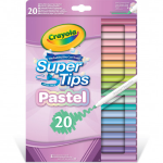 Crayola - Super Tips, Pennarelli Lavabili Punta Media, Confezione da 12 Pezzi