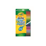 Crayola - Super Tips, Pennarelli Lavabili Punta Media, Confezione da 12 Pezzi